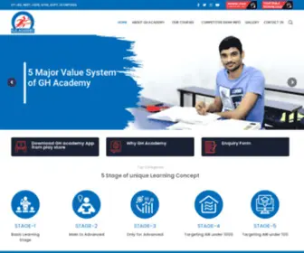 Ghacademy.co.in(JEE, NEET, CBSE, NTSE, KVPY, OLYMPIADS) Screenshot