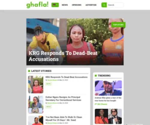 Ghafla.com(Home Page) Screenshot