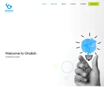 Ghaliah.com(Redefining Media) Screenshot