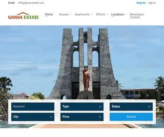 Ghana-Estate.com(Ghana Real Estate) Screenshot