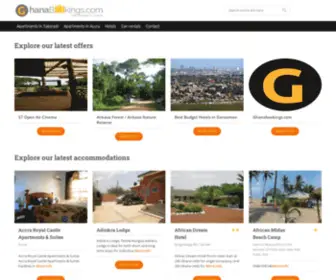 Ghanabooking.com(Ghana bookings) Screenshot