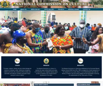 Ghanaculture.gov.gh(National Commission On Culture) Screenshot