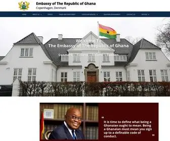 Ghanaembassy.dk(Ghana Embassy) Screenshot