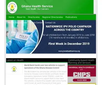 Ghanahealthservice.org(The Ghana Helath Service (GHS)) Screenshot