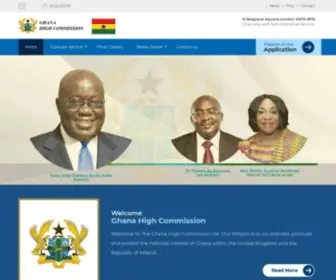 Ghanahighcommissionuk.com(Ghana High Commission Ghana High Commission) Screenshot