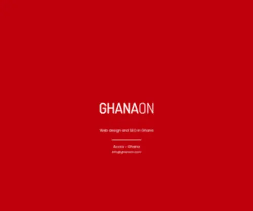 Ghanaon.com(Web design and SEO in Ghana) Screenshot