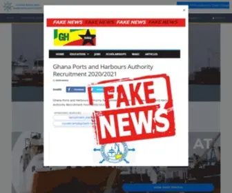 Ghanaports.gov.gh(Ghana Ports & Harbours Authority) Screenshot