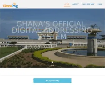 Ghanapostgps.com(Ghana's Official National Digital Address) Screenshot
