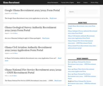 Ghanarecruitment.org(Ghana Recruitment) Screenshot
