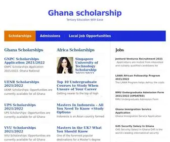 Ghanascholarship.net(Admission and Scholarships In Ghana) Screenshot