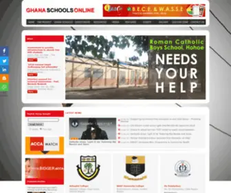 Ghanaschoolsonline.com(JHS) Screenshot