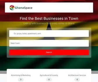 Ghanaspace.com(Ghana's Reliable Business Directory) Screenshot