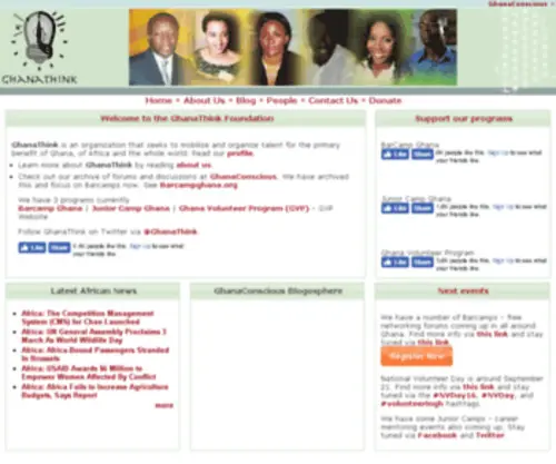 Ghanathink.org(Less talk) Screenshot