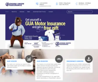 Ghanaunionassurance.com(Insurance Leaders In Ghana) Screenshot