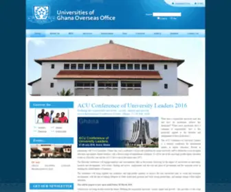 Ghanauniversities.org(Universities of Ghana Overseas office) Screenshot