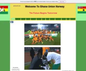 Ghanauno.com(Ghana Union Norway) Screenshot