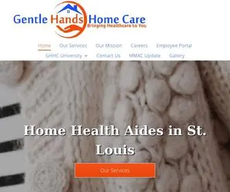 Ghandshomecare.com(Gentle Hands Home Care) Screenshot