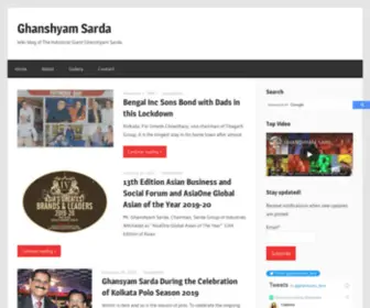 Ghanshyamsarda.net(Ghanshyam Sarda) Screenshot