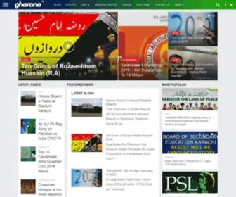 Gharana.pk(Pakistan's Trending News & Reviews of Technology Showbiz) Screenshot