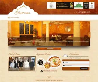 Gharanarestaurant.com(Indian Restaurant in Dubai Al Barsha) Screenshot