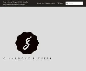 Gharmonyapparel.com(G Harmony Fitness) Screenshot