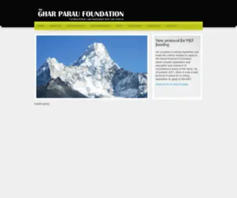 Gharparau.org.uk(The Ghar Parau Foundation) Screenshot