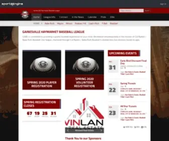 GHBL.org(Gainesville Haymarket Baseball League) Screenshot