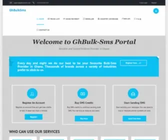 Ghbulksms.com(Home) Screenshot