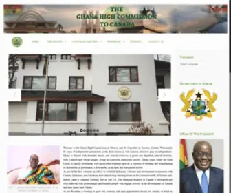 GHC-CA.com(Official website for Ghana Missions in Canada) Screenshot