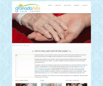 Ghcarecenter.com(Granada Hills Care Center) Screenshot