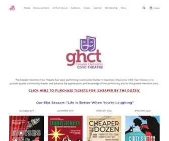 GHCTplay.com(GREATER HAMILTON CIVIC THEATRE) Screenshot