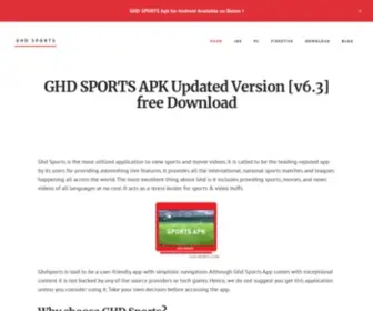 GHD-Sports.com(GHD SPORTS APK) Screenshot