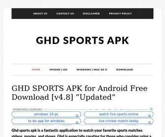 GHDsportsapk.com(GHD Sports Apk for Android) Screenshot