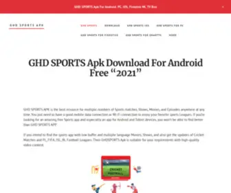 GHDsportsapk.xyz(GHD SPORTS APK For Android) Screenshot