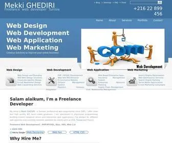 Ghediri.com(Mekki GHEDIRI) Screenshot