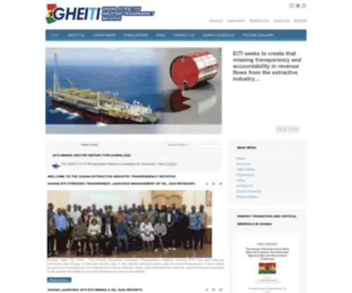 Gheiti.gov.gh(The Ghana Extractive Industry Transparency Initiative) Screenshot