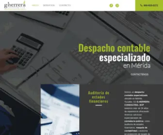 Gherrera.com.mx(Despacho contable en Mérida) Screenshot