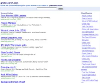 Ghetosearch.com(Flip Search Results Upside Down) Screenshot