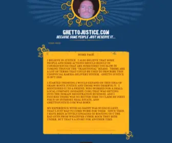 Ghettojustice.com(Home Page) Screenshot