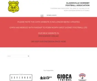 Ghfa.com.au(Gladesville Hornsby Football Association) Screenshot