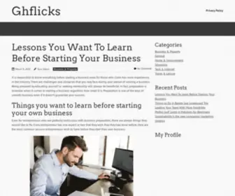 GHflicks.com(Blog About Business and Investment) Screenshot