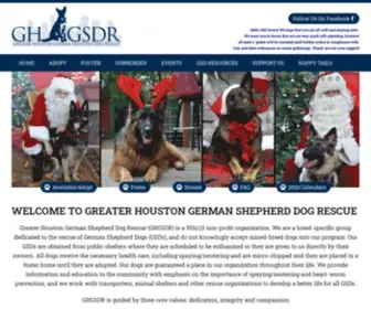 GHGSDR.org(German Shepherds) Screenshot