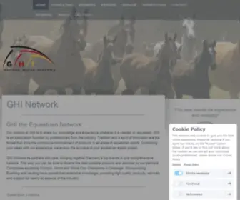 Ghi-Consulting.com(GHI-German Horse Industry) Screenshot