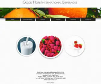 Ghib.com(Good Hope International Beverages) Screenshot