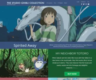 Ghiblicollection.com(The Studio Ghibli Collection) Screenshot