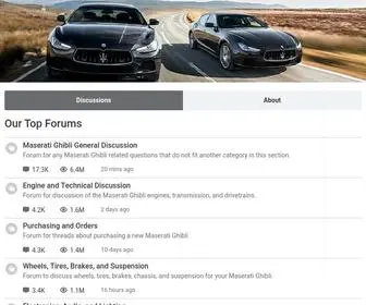 Ghibliforum.com(Maserati Ghibli Forum) Screenshot