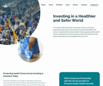 GhicFunds.org(Global Health Investment Corporation) Screenshot