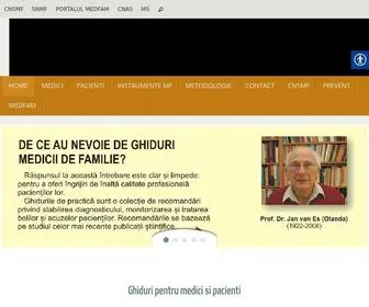 Ghidurimedicale.ro(Ghiduri pentru medicii de familie) Screenshot