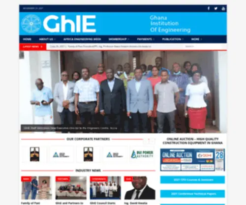 Ghie.org.gh(Ghana Institution of Engineering) Screenshot