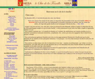 Ghika.net(Famille Ghika) Screenshot